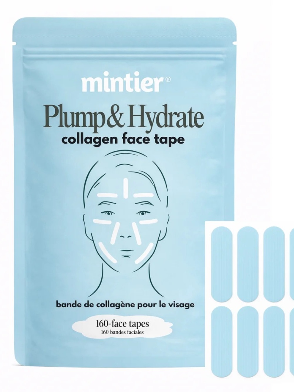 $68 Plump & Hydrate Collagen Face Tape – 160 face tapes